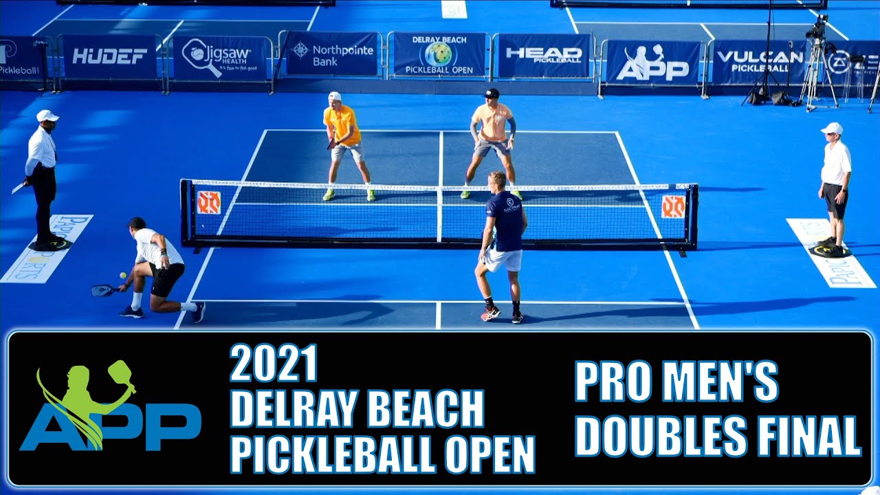 APP 2021 Delray Beach Pickleball Pro Men's Doubles Final: Johns/Johns vs Devilliers/Smith