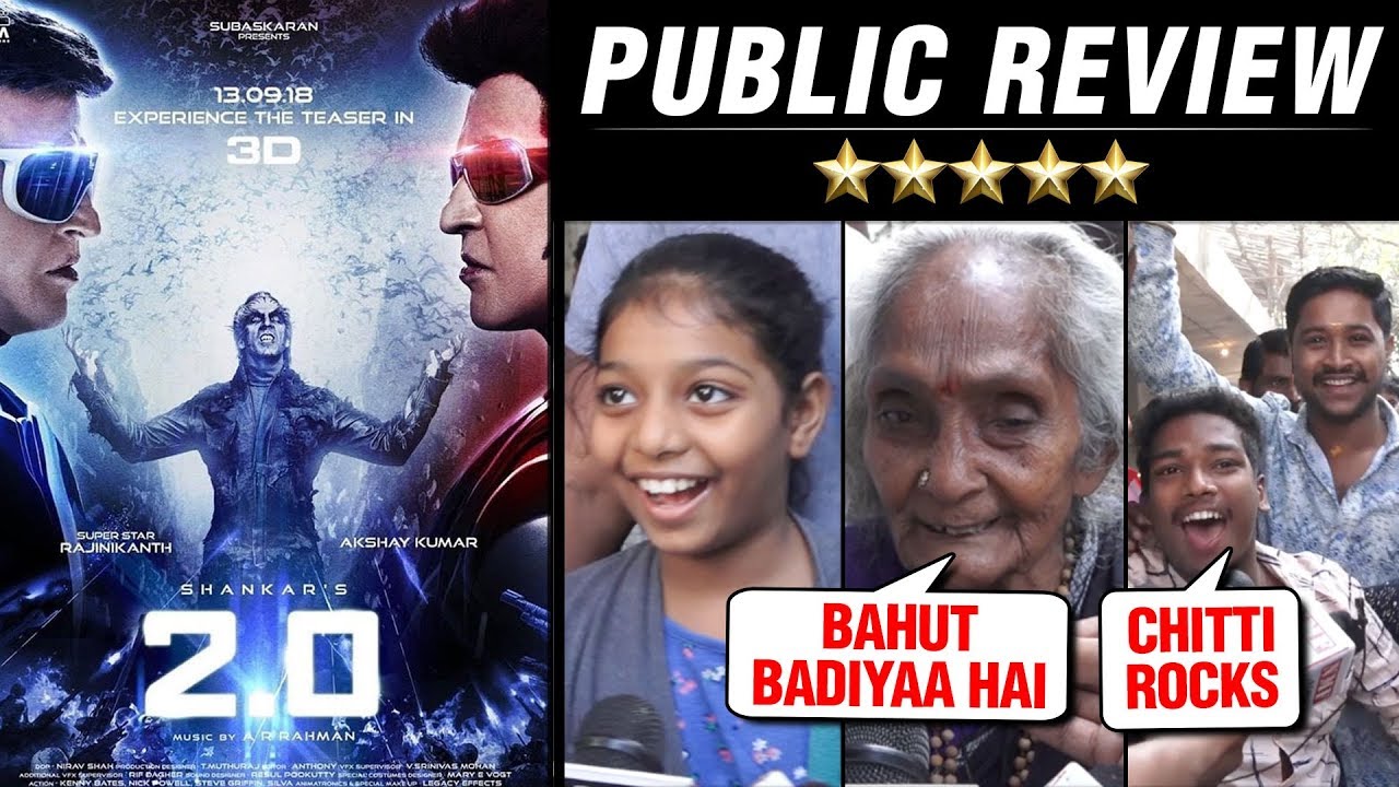 Robot 2.0 Honest Public REACTION | Rajinikanth, Akshay Kumar, Amy Jackson | 2.0 MOVIE REVIEW