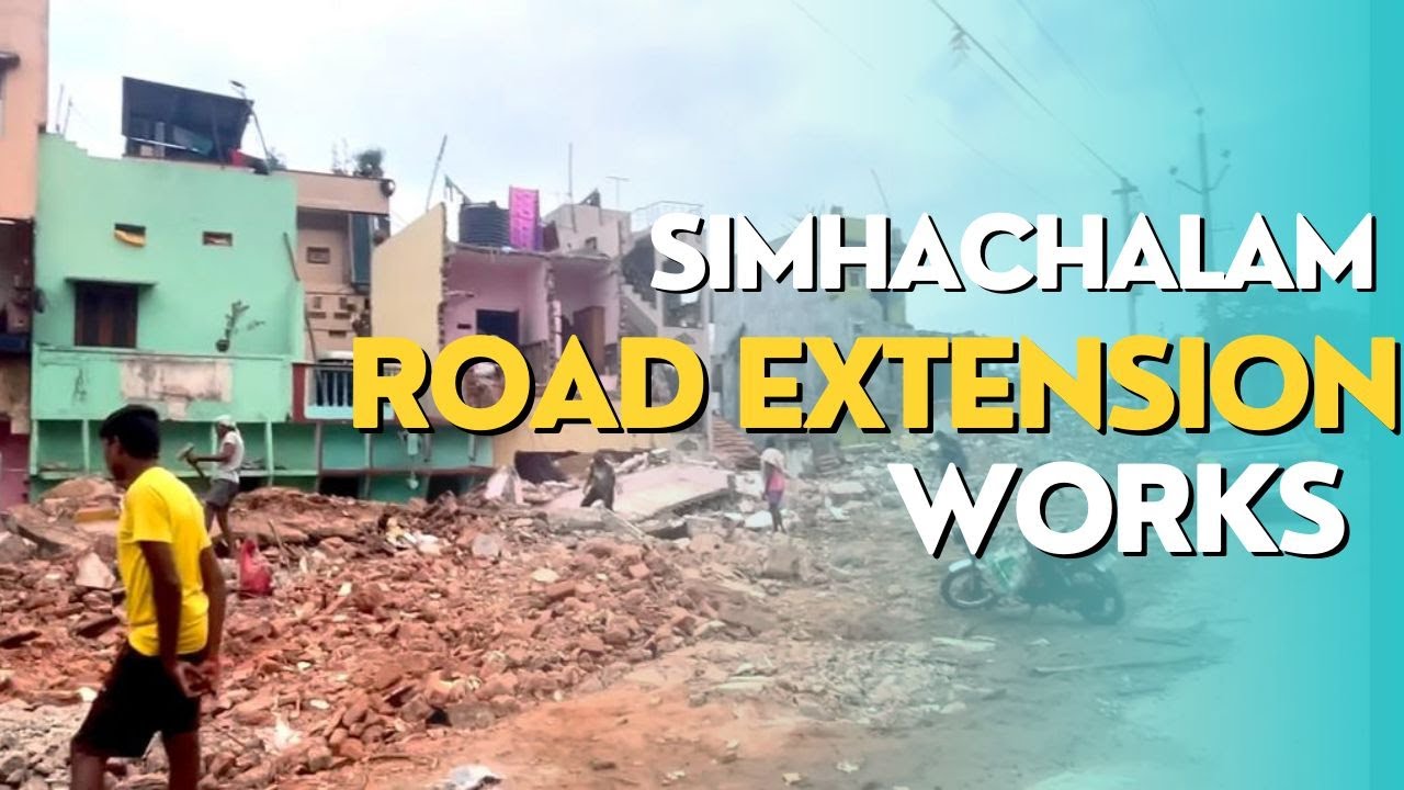 Simhachalam Road Extension works || #simhachalam #vizag #rohithpalisetti #visakhapatnam
