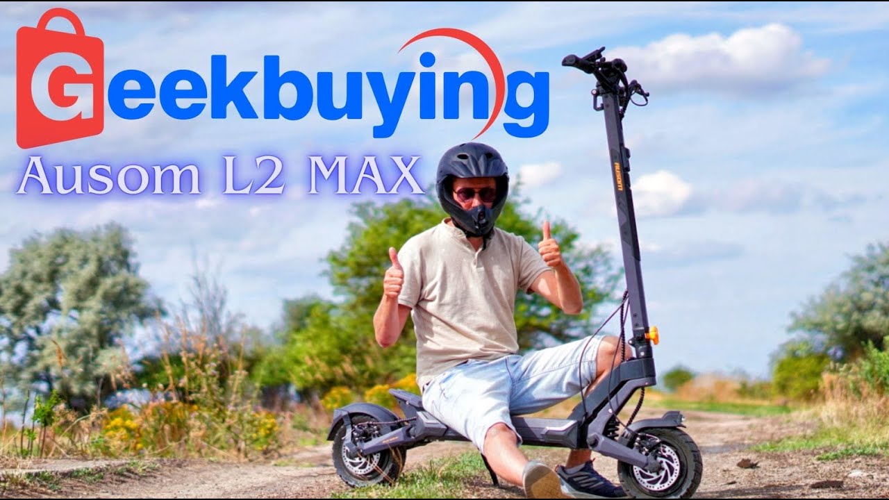 Ausom L2 Max Dual Drive-Megfizethető elektromos roller 65kmh sebességgel #ausom #geekbuying