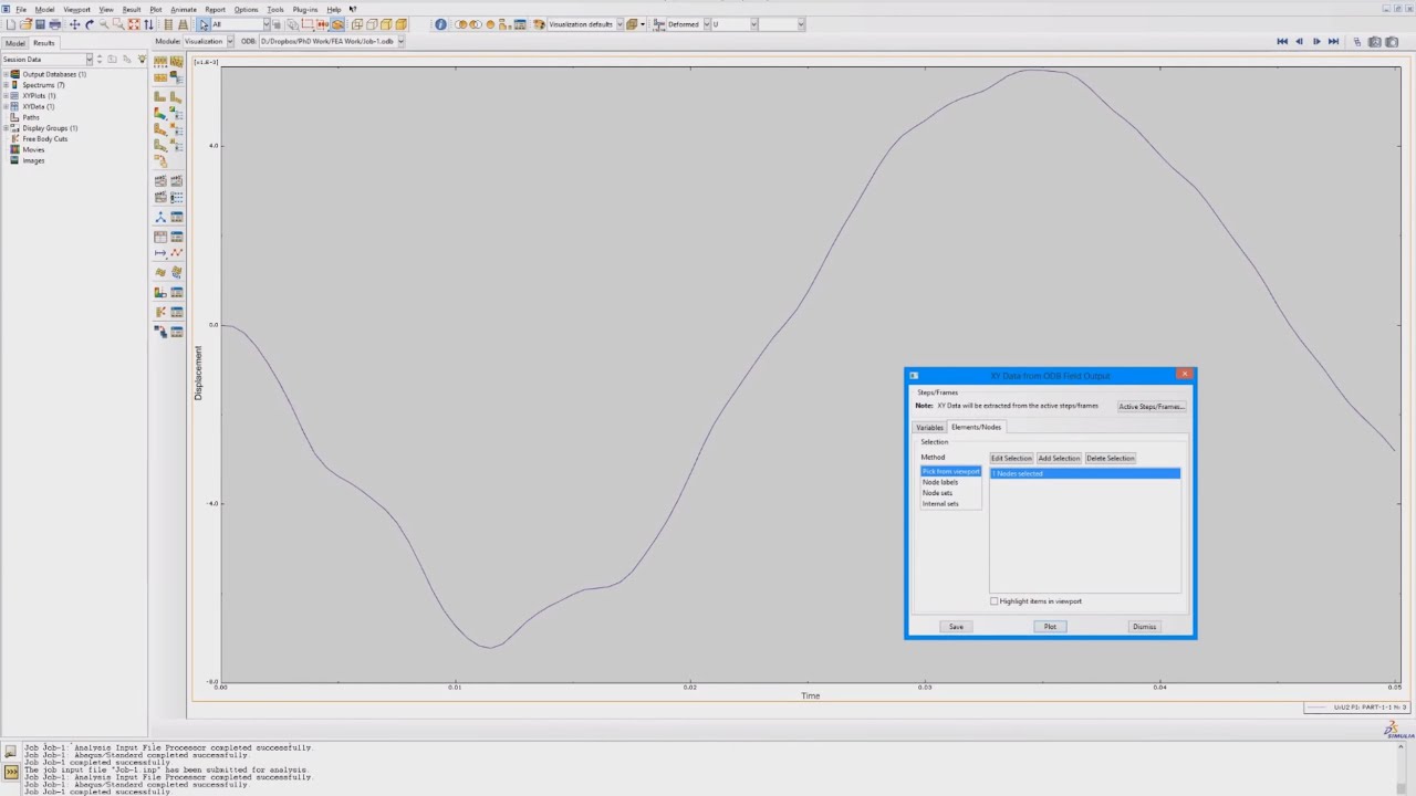 Abaqus - Modal Analysis, Modal Dynamics Analysis & Steady State Dynamics Analysis