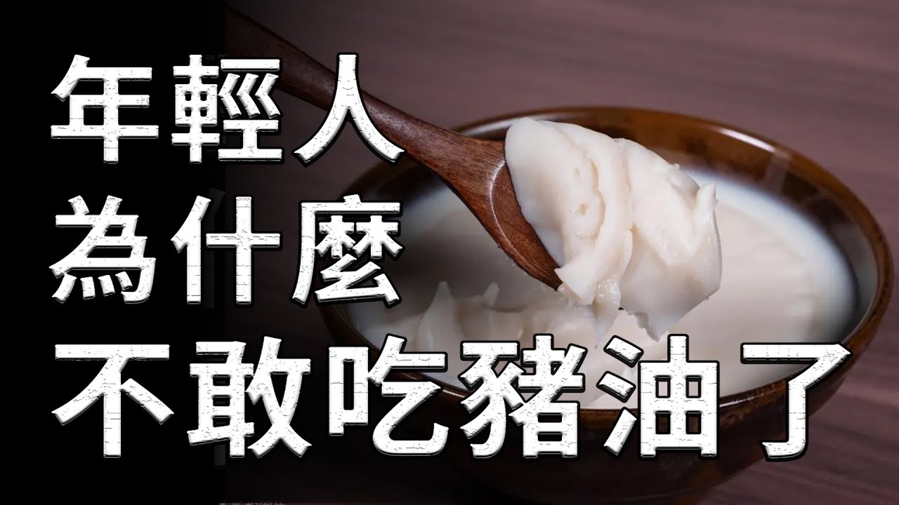 一勺豬油救活一碗飯！這麼香的東西，為什麼年輕人都不敢吃了？#豬油#健康飲食#植物油#膽固醇#心血管健康#飽和脂肪酸#食用油選擇