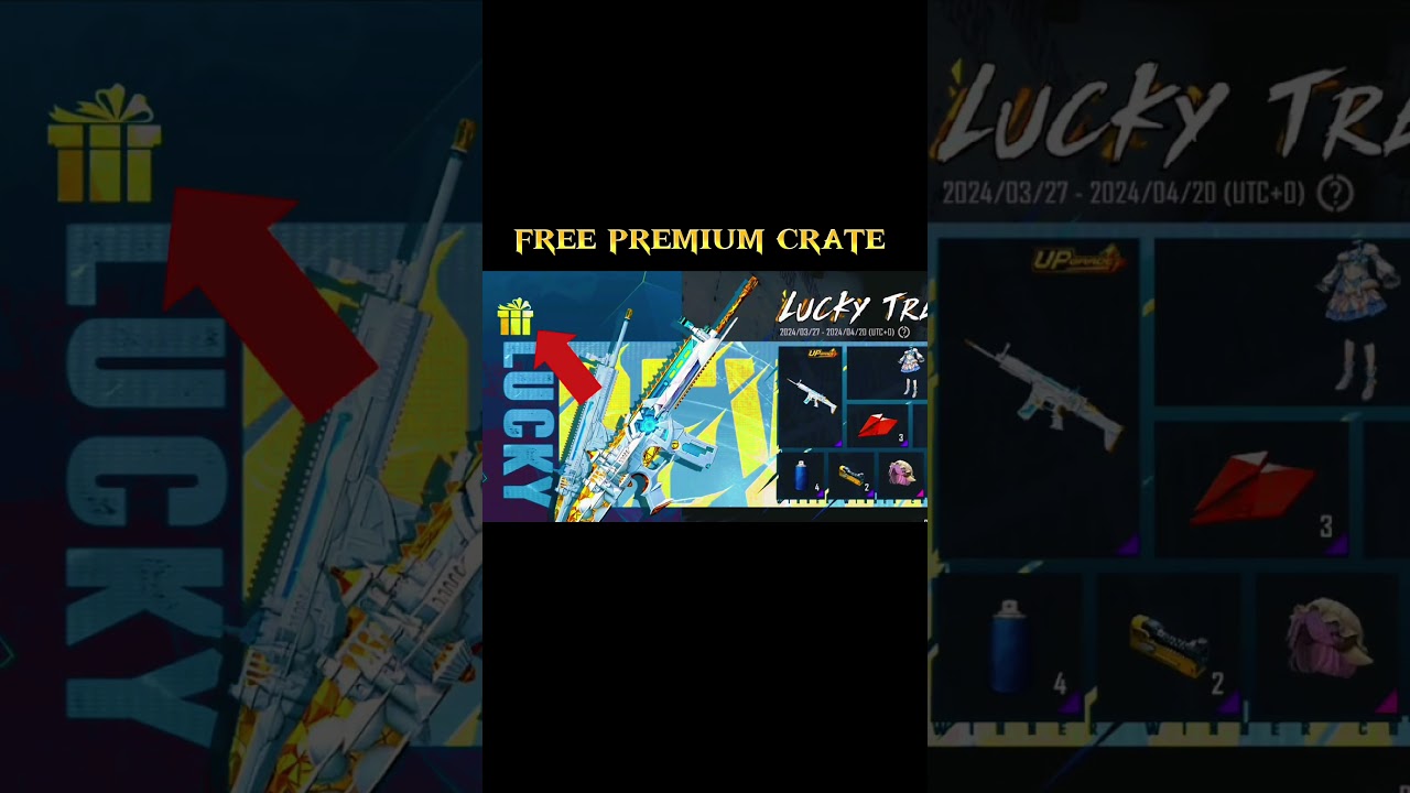 Free Premium Crate upgraded Gun skin PUBG mobile  