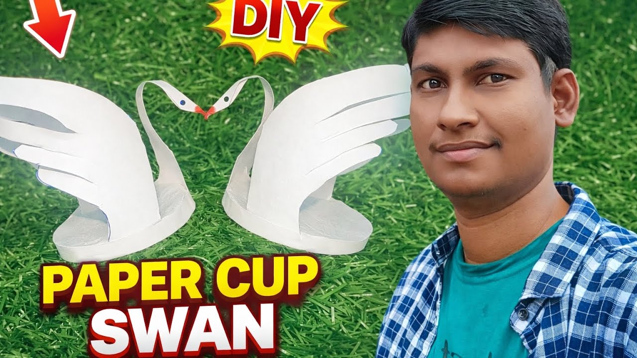 How to make Swan.. With paper cup