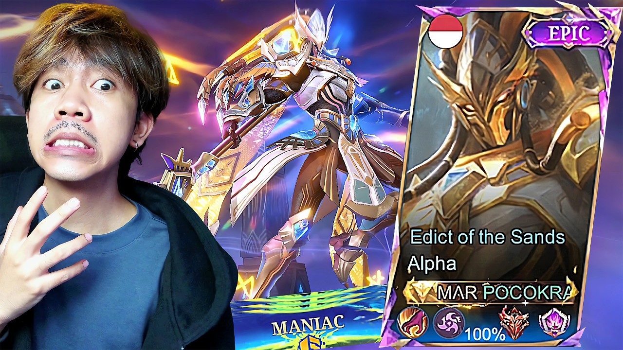 REVIEW SKIN EPIC ALPHA EDICT OF THE SANDS - Mobile legends