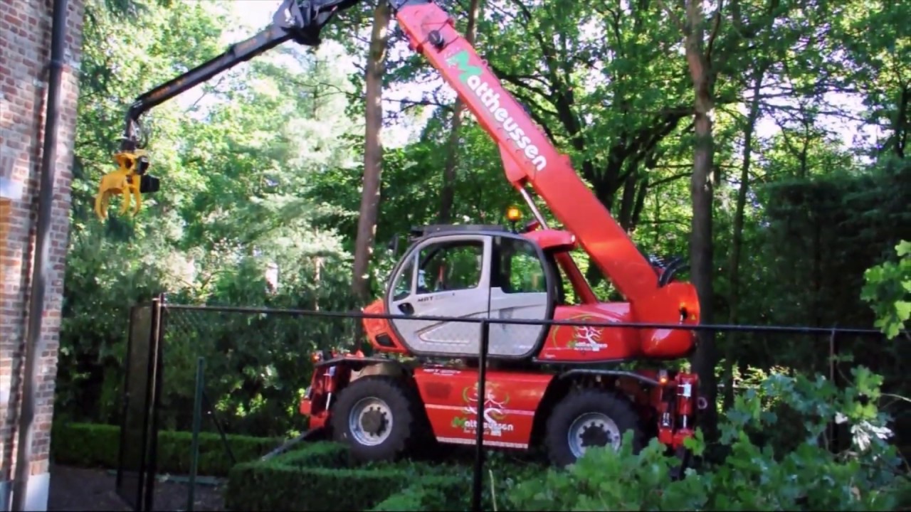 GMT035 Grapple Saw on Manitou MRT 2150 Privilege