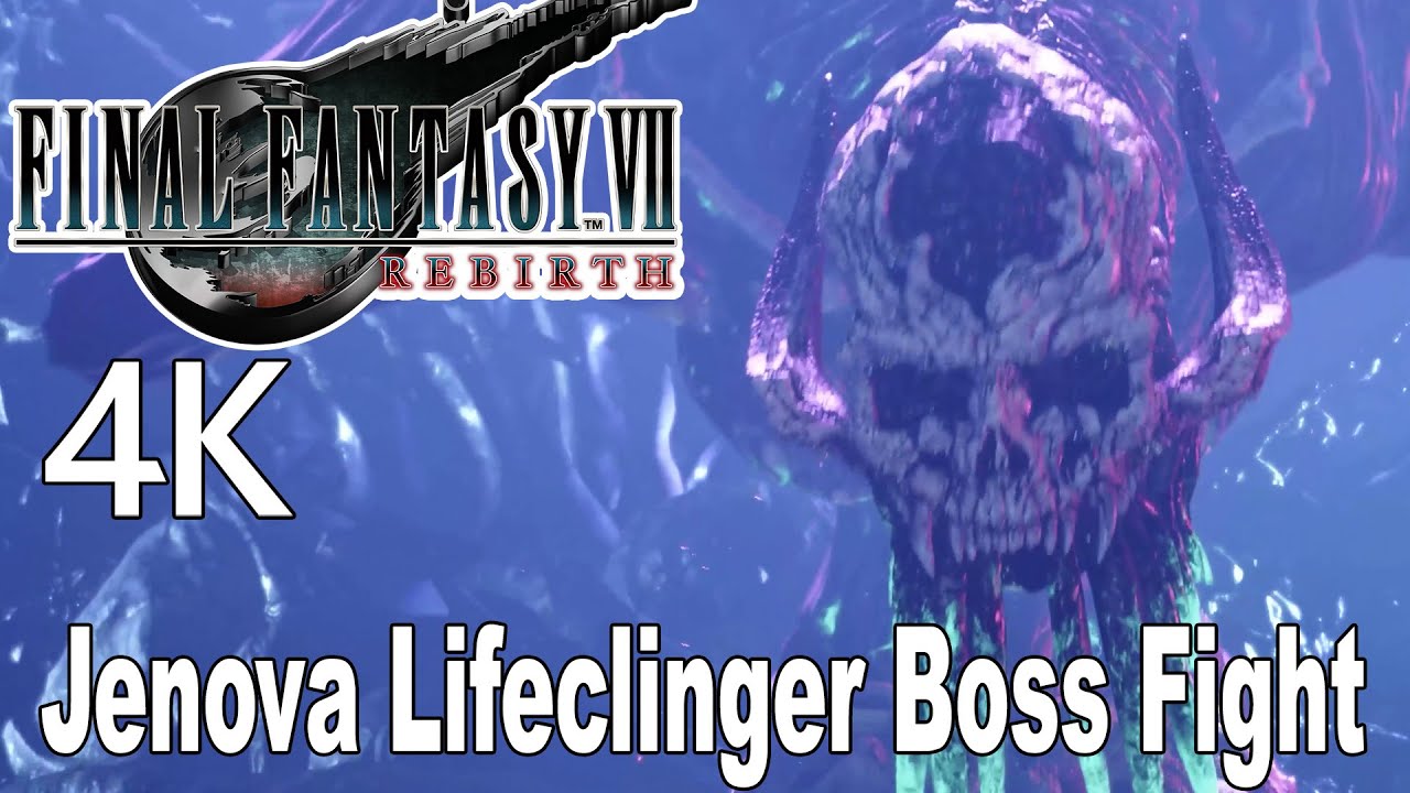 Final Fantasy 7 Rebirth Jenova Lifeclinger Boss Fight 4K