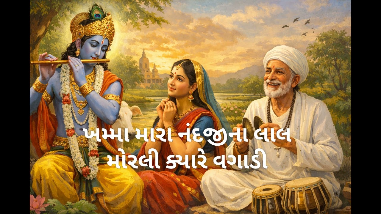 Narshimh Mehta's popular bhajan Khammam mara Nandji na lal morli kyare vaggadi.