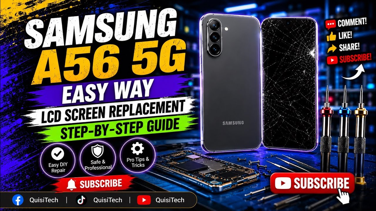 Замена экрана Samsung Galaxy A56 5G | Простое пошаговое руководство по ремонту (SM-A566)