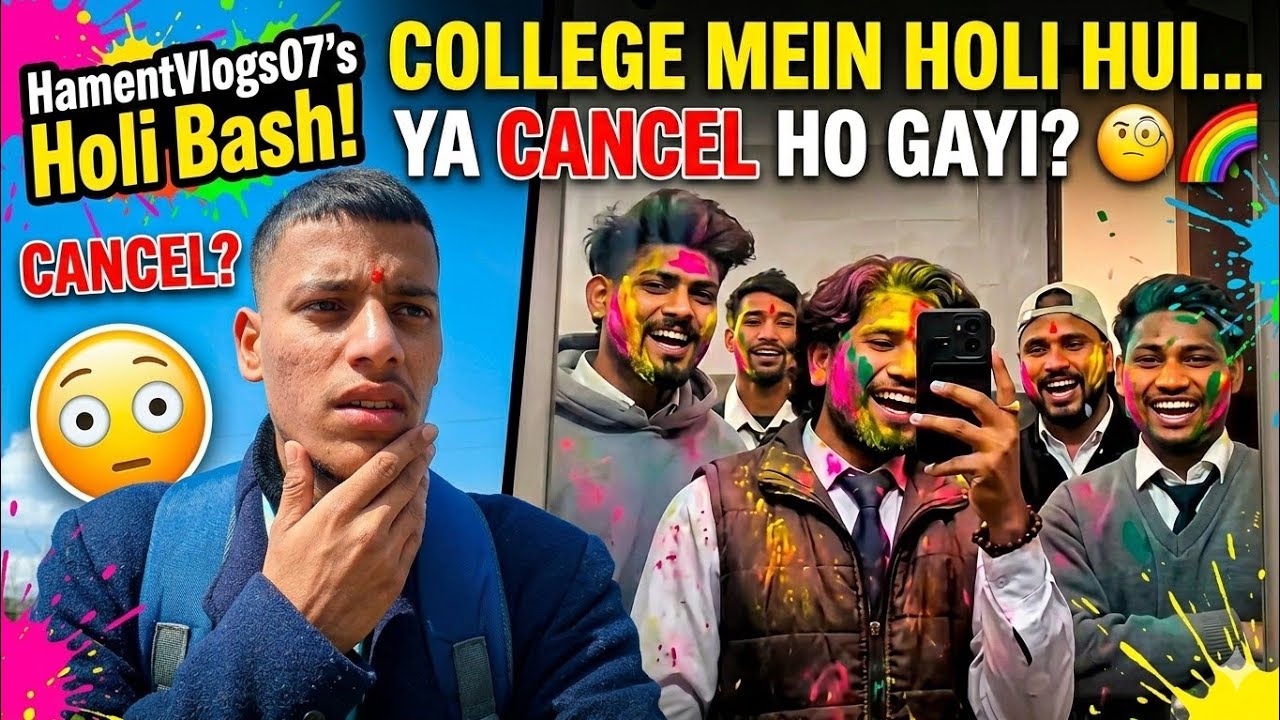 “College Mein Holi Hui… Ya Cancel Ho Gayi? 😳🌈