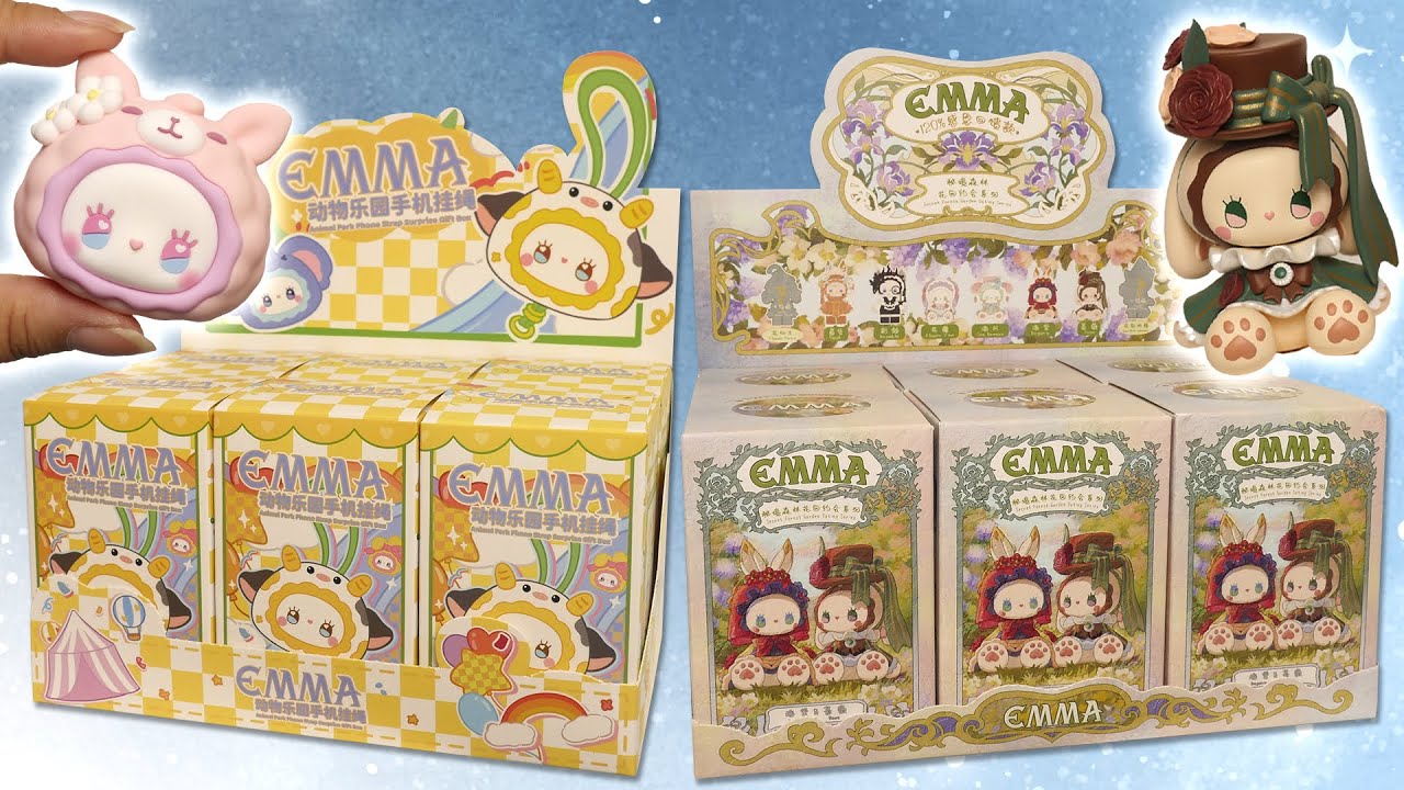 Emma Secret Forest Garden Dating & Smartphone Lanyard Blind Box FULL SET Unboxing! #luckyemma