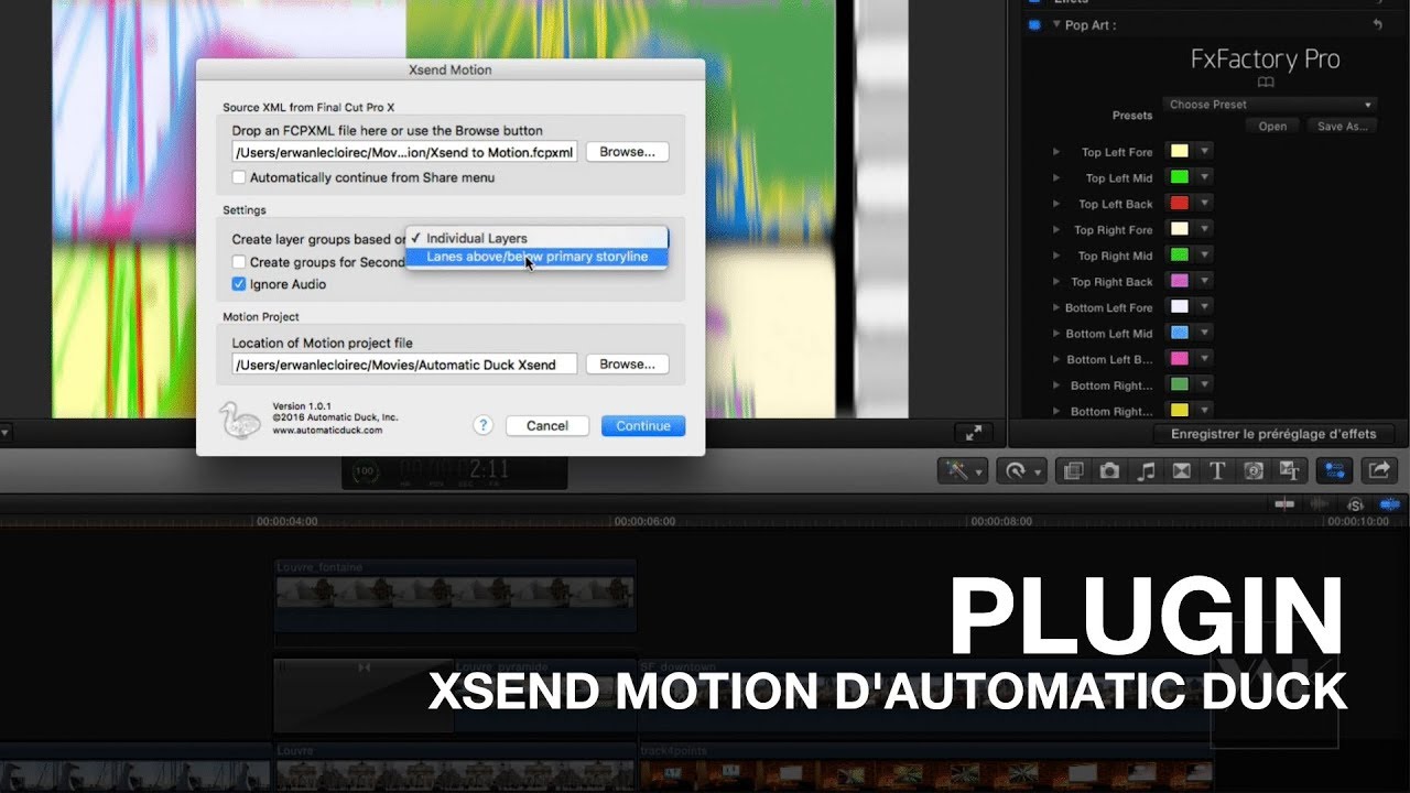 PLUGIN: Xsend Motion d'Automatic Duck