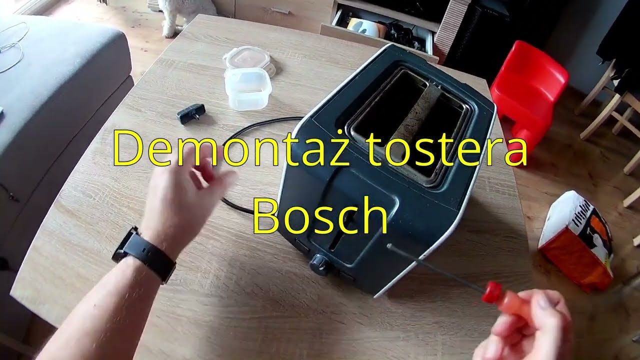 Rozbi&oacute;rka tostera Bosch + nieudana naprawa.