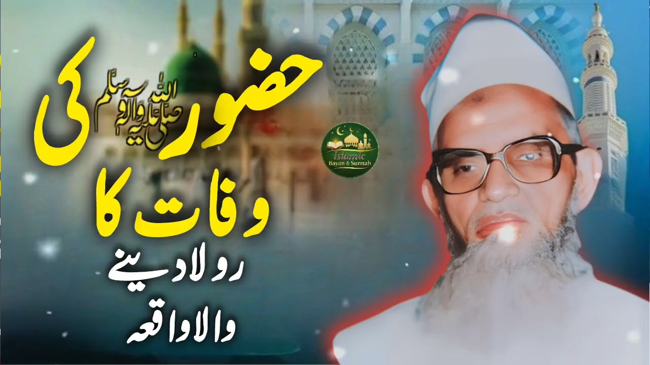 Mohammad ﷺ Ki Wafat | Jazbati Or Dal Ko Chho Line Wala Biyan | Molana Amar Sahb Palnpori l 