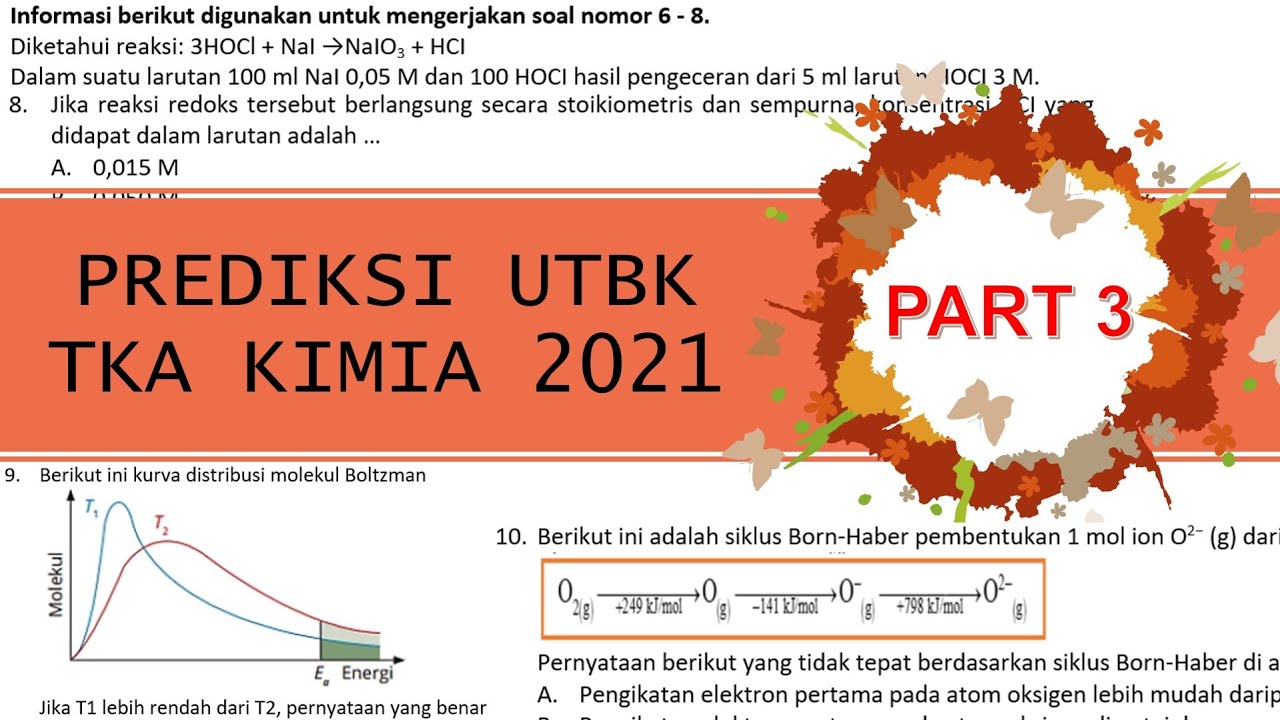 Soal Prediksi dan Pembahasan UTBK TKA KIMIA 2021 #Part3