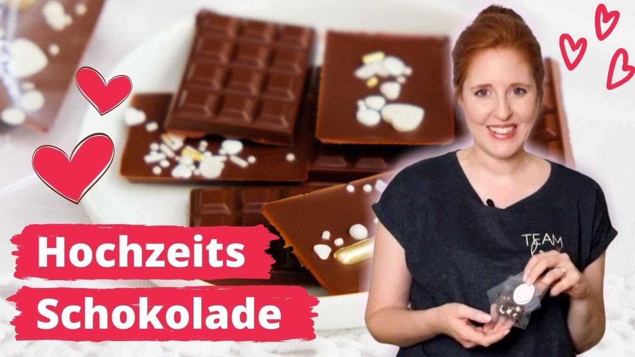 Hochzeitsschokolade | Gastgeschenk f&uuml;r die Hochzeit selbermachen | DIY & Rezept