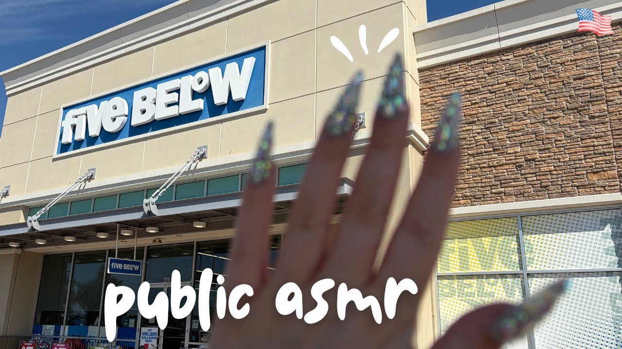 ASMR Tapping & Scratching in Five Below 💙 Public ASMR