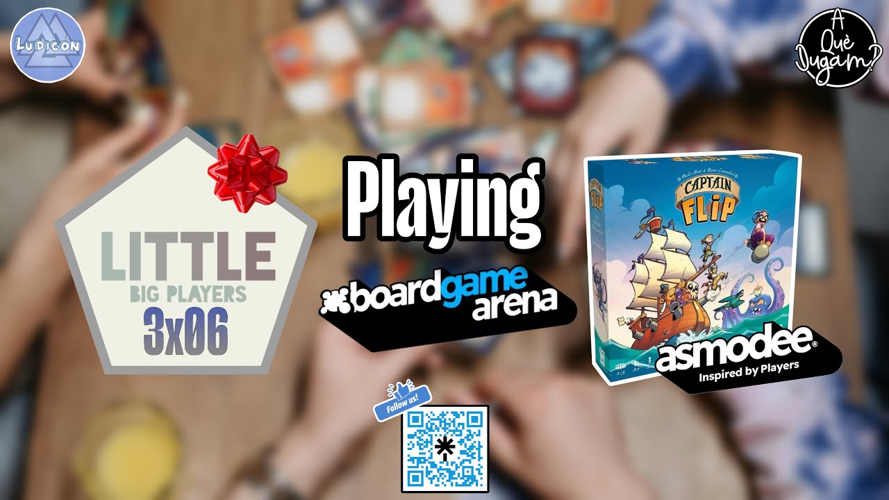 Playing Boardgame Arena a Capitán Flip de @asmodee_es