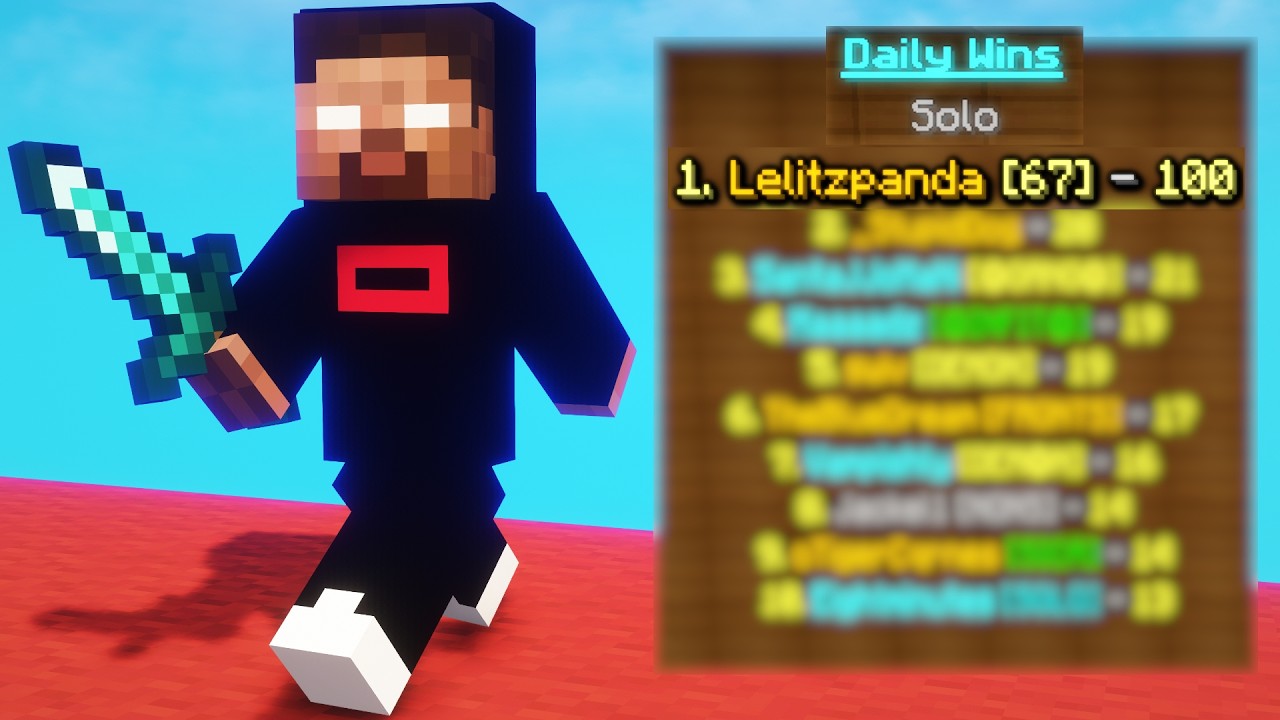 I Tried Getting #1 On The Solo Bedwars Leaderboard