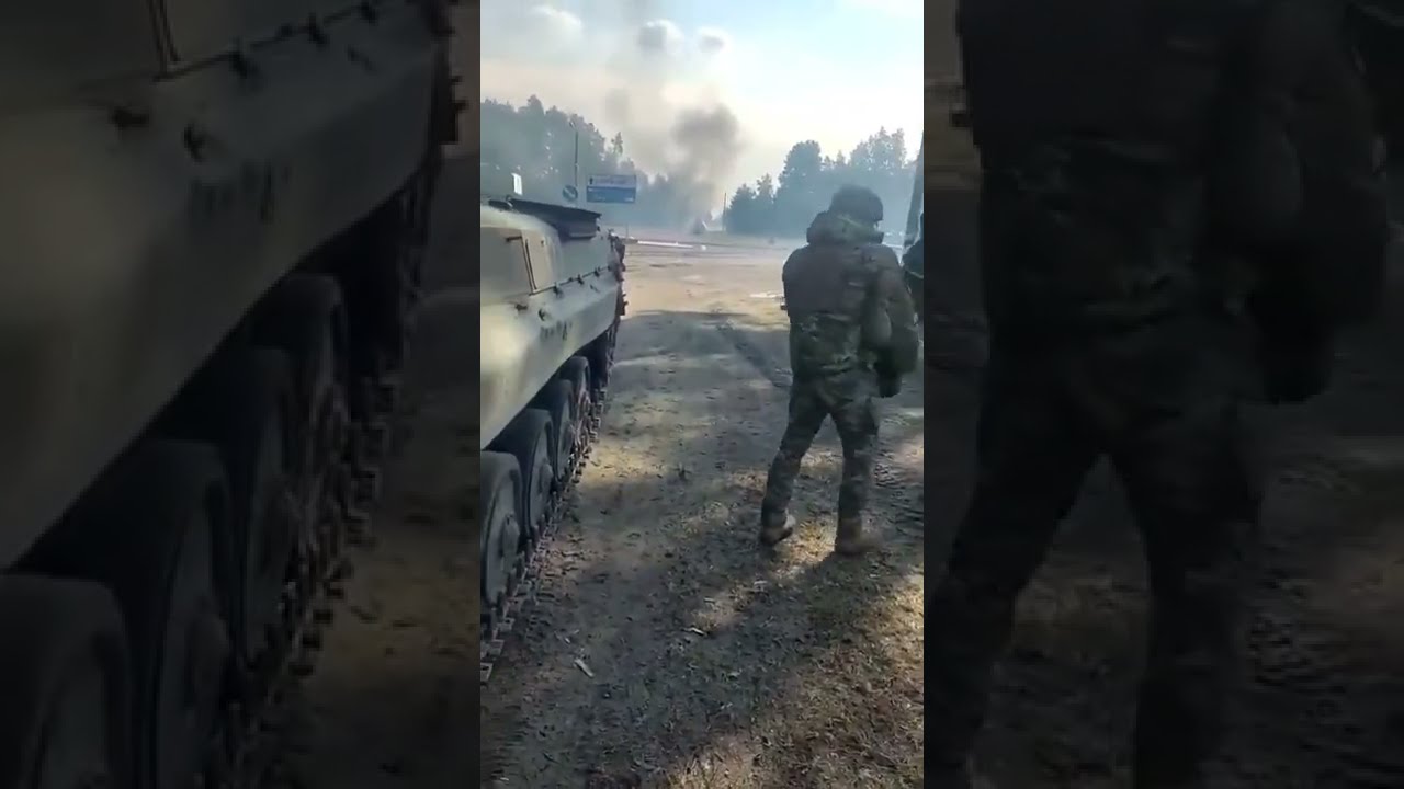 Ukrainian Army Aftermath Of Ambush On Russian Tank Convoy Near Ivankov - (Ukraine War 2022)