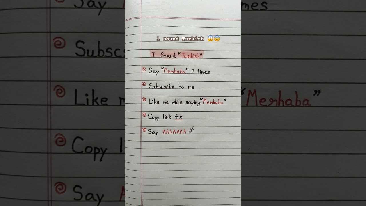 I sound { Turkish } 😨😱 #fun#art#writing#creative#song#trending#english#shorts
