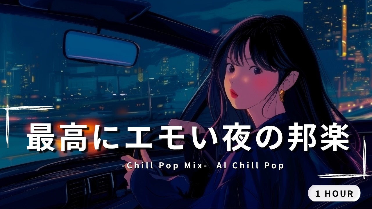 【邦楽Playlist】夜の東京で聴きたいChill Pop – J-POP × Lo-fi｜静かなネオンに溶ける1時間BGM【TOKYO CHILL POP MUSIC】