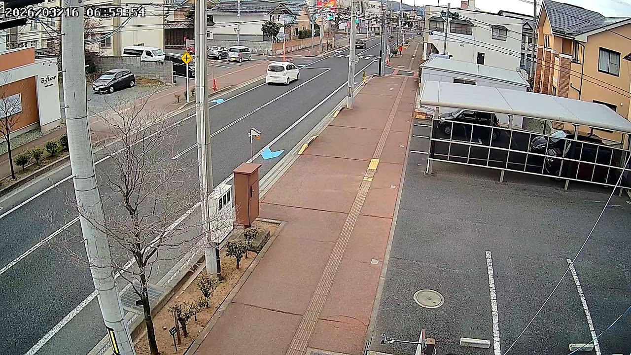 山形県山形市若葉町道路沿いライブカメラ Yamagata Yamagatashi Live camera.world.cam