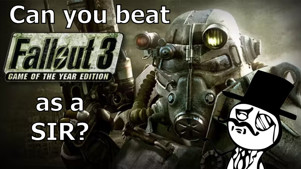 Сможете ли вы пройти Fallout 3, будучи сэром?!