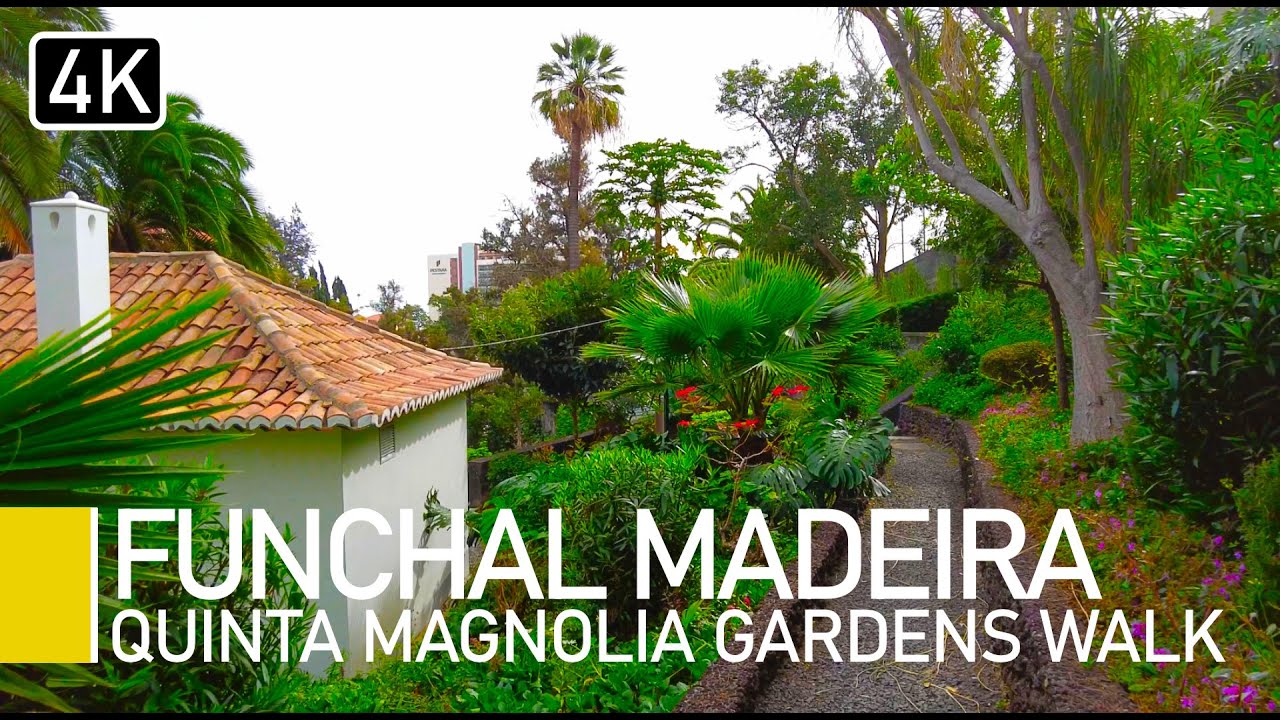 Funchal, Madeira Portugal Walk | Narrated Secret Garden - Quinta Magnólia Garden