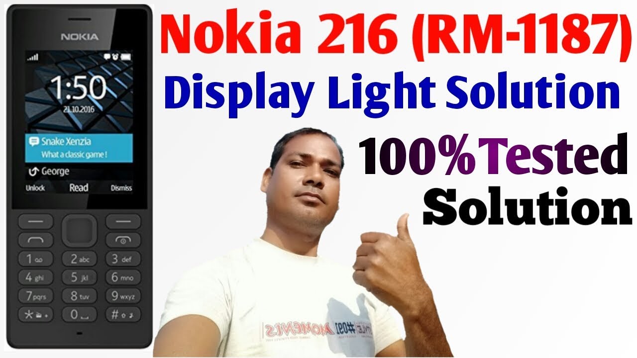 Nokia 216 Rm-1187 Display Light Solution