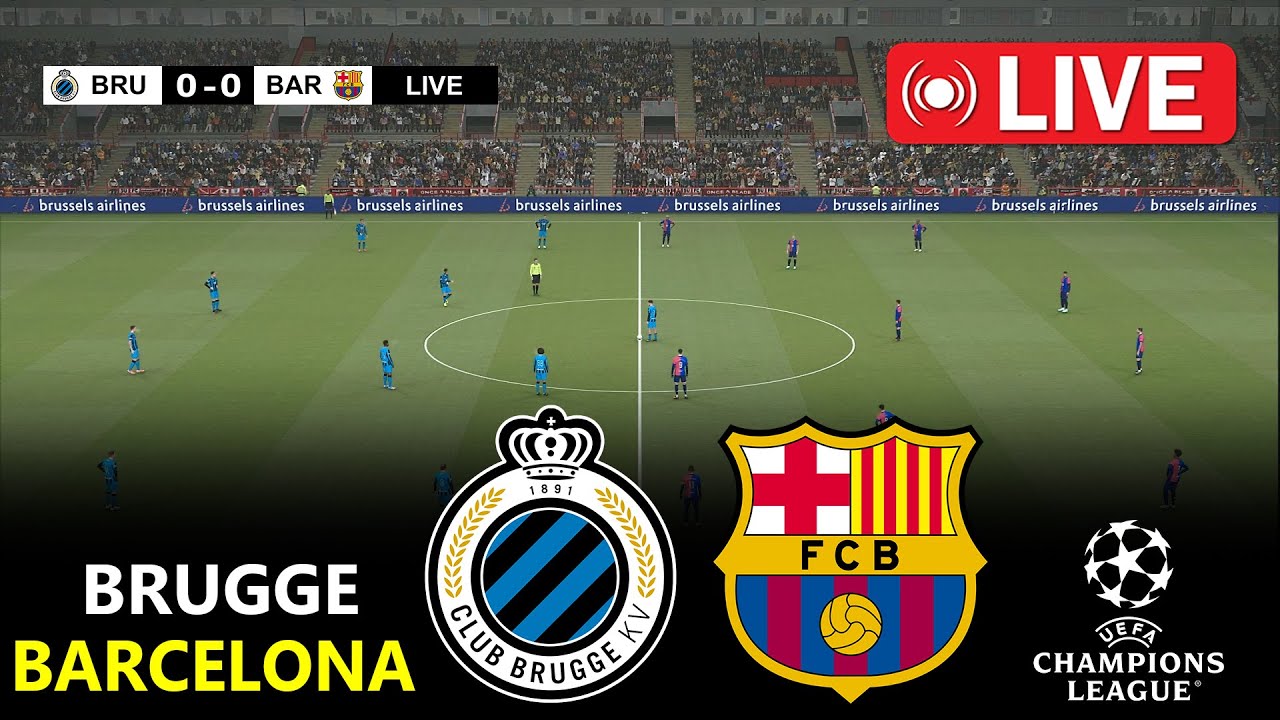 Club Brugge vs Barcelona | Champions League 2025/26 | Full Match Video Game - Simulation