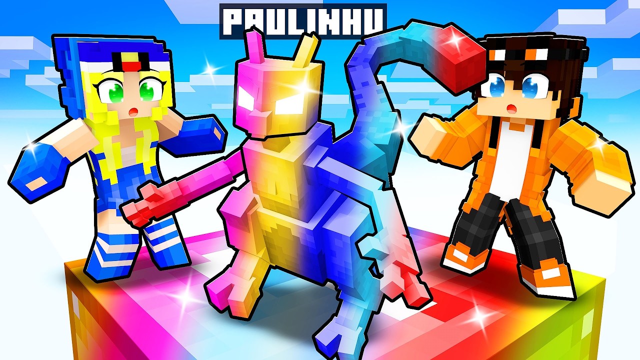 Fingi ser um BEBÊ MEWTWO em um CHUNK OP no Minecraft