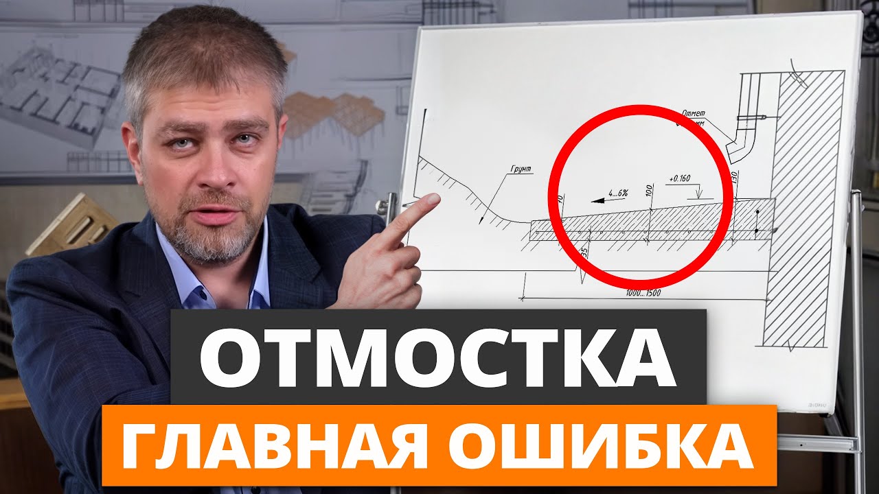 ОТМОСТКА ПО УМУ: объясняю ПОШАГОВО, что нужно! / Как правильно сделать отмостку вокруг дома?