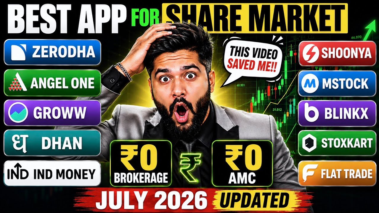 Best Trading App in India 2026 | Zero Brokerage Zero AMC | Full Comparison