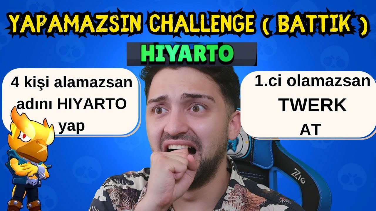 YAPAMAZSIN CHALLENGE BRAWL STARS ! ( - 1500 ELMAS )