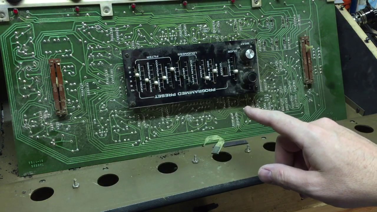 Moog Taurus Refurbishment - Pt 2 - Circuit Board Clean-Up