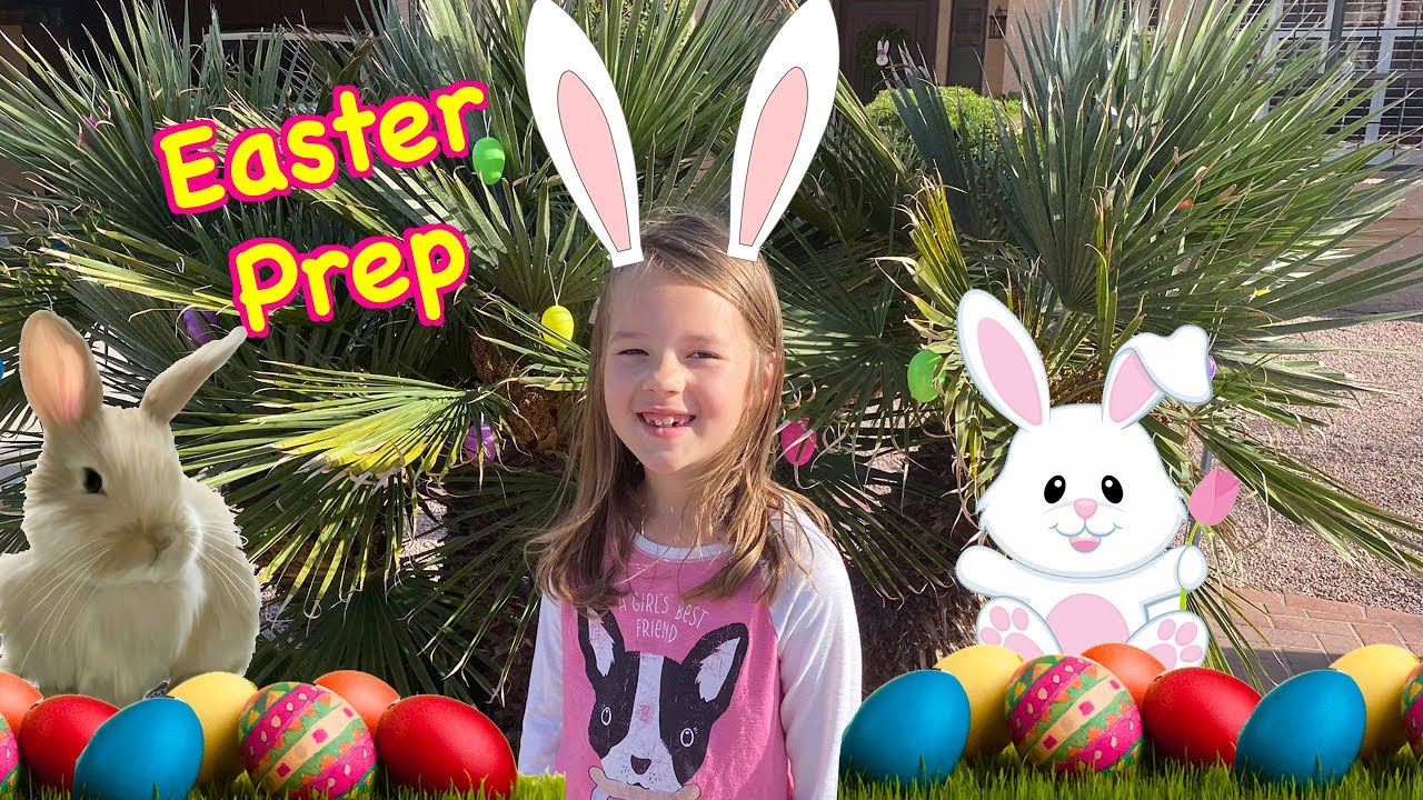 Easter Decorating and Prepping For Our Egg Hunt With Toys
