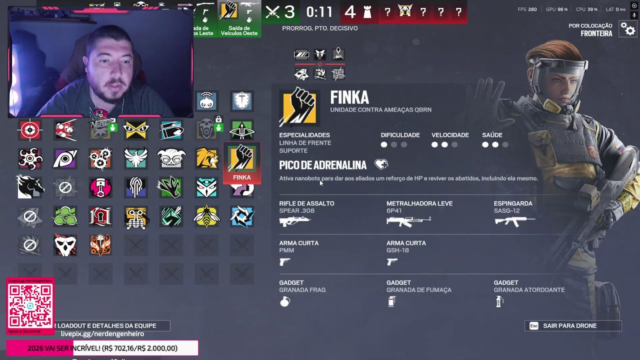 LIVE 🔴 RANKED NO R6 TA QUENTE! 🔴 Live 4K