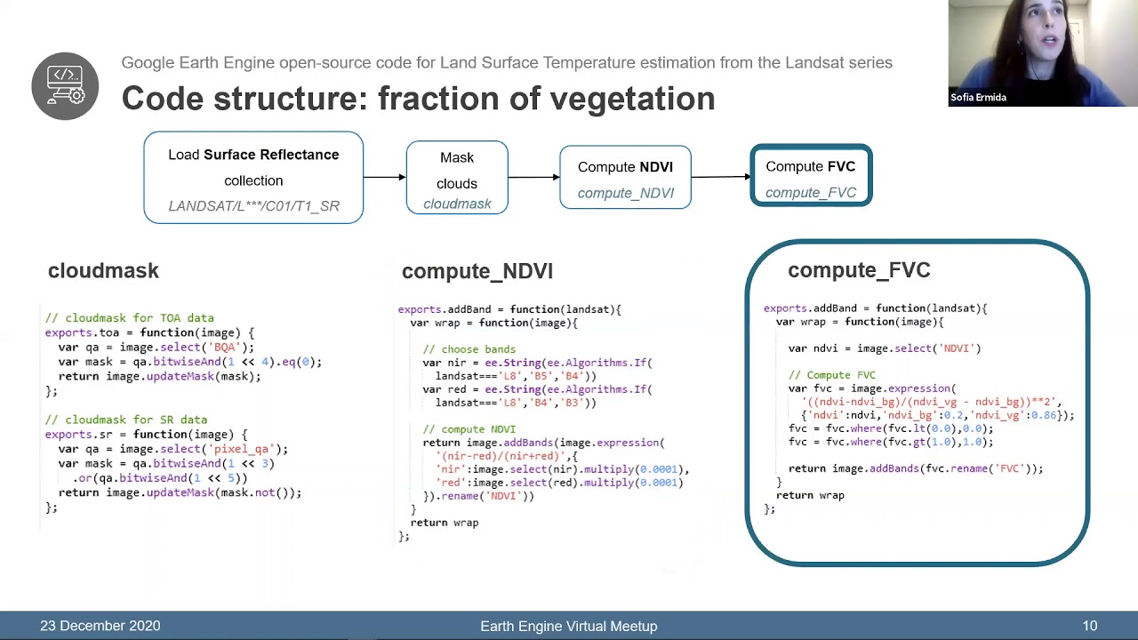 Open-source code for Land Surface Temperature estimation from the Landsat series  - Sofia Ermida