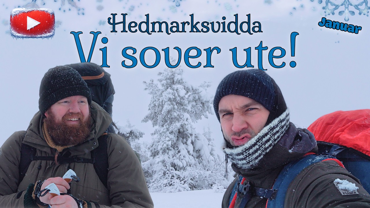 Januar | Vi sover ute i GAPAHUK på Hedmarksvidda | (Eng Sub)