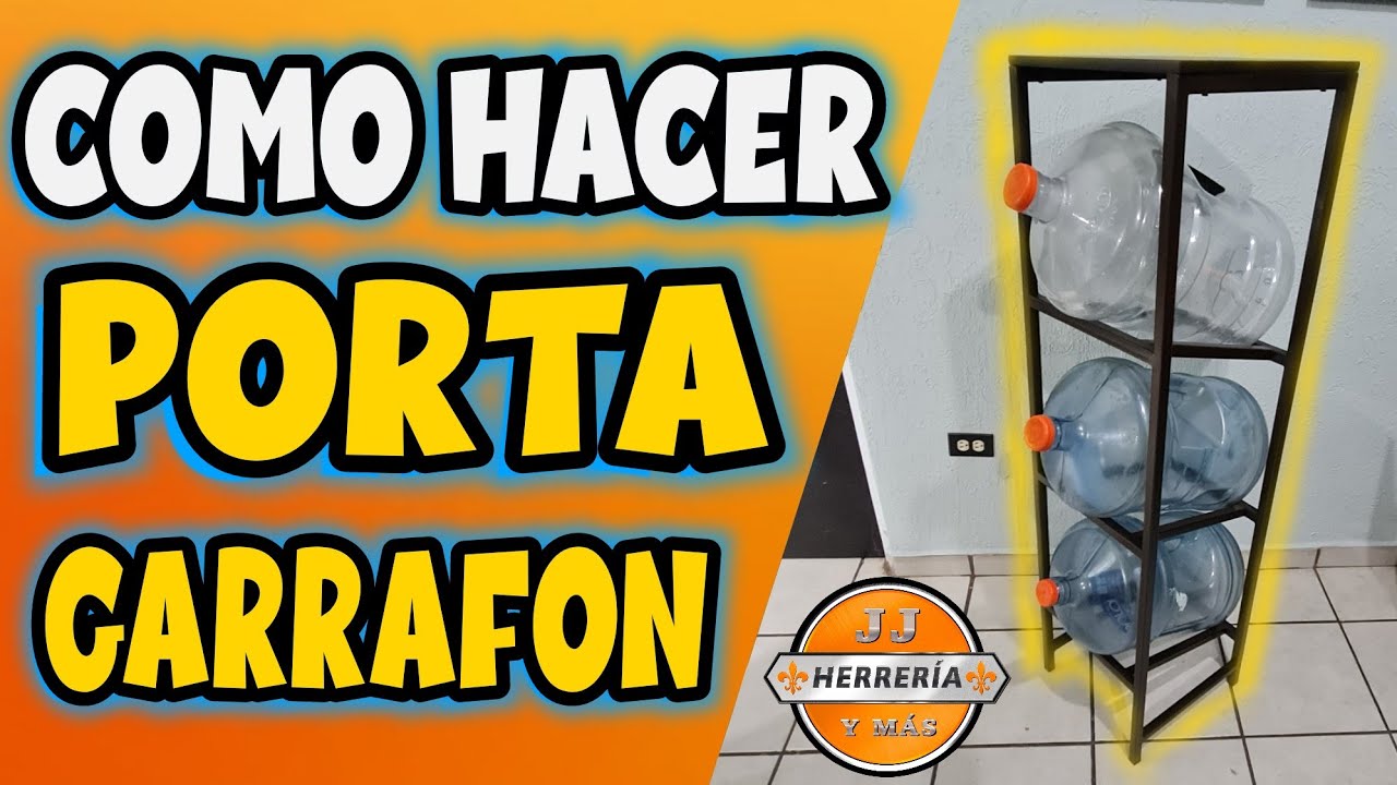 COMO HACER UN PORTA GARRAFON || JJ HERRERIA Y MAS