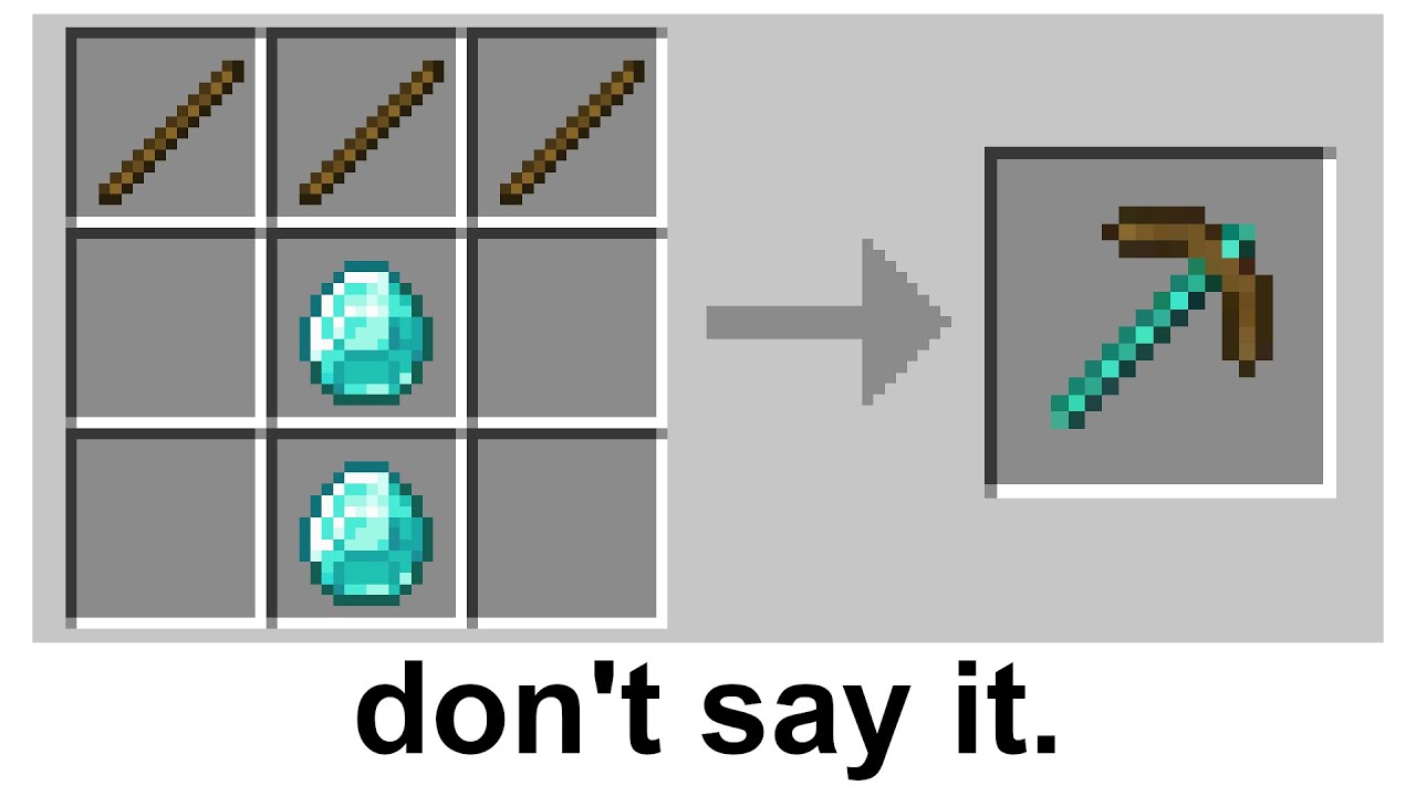 This is the worst Minecraft joke in the world.