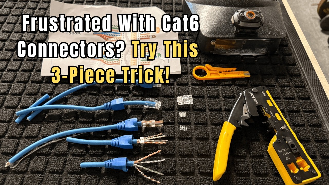 STOP Failing at Cat6! The 3 Piece Connector Secret Revealed