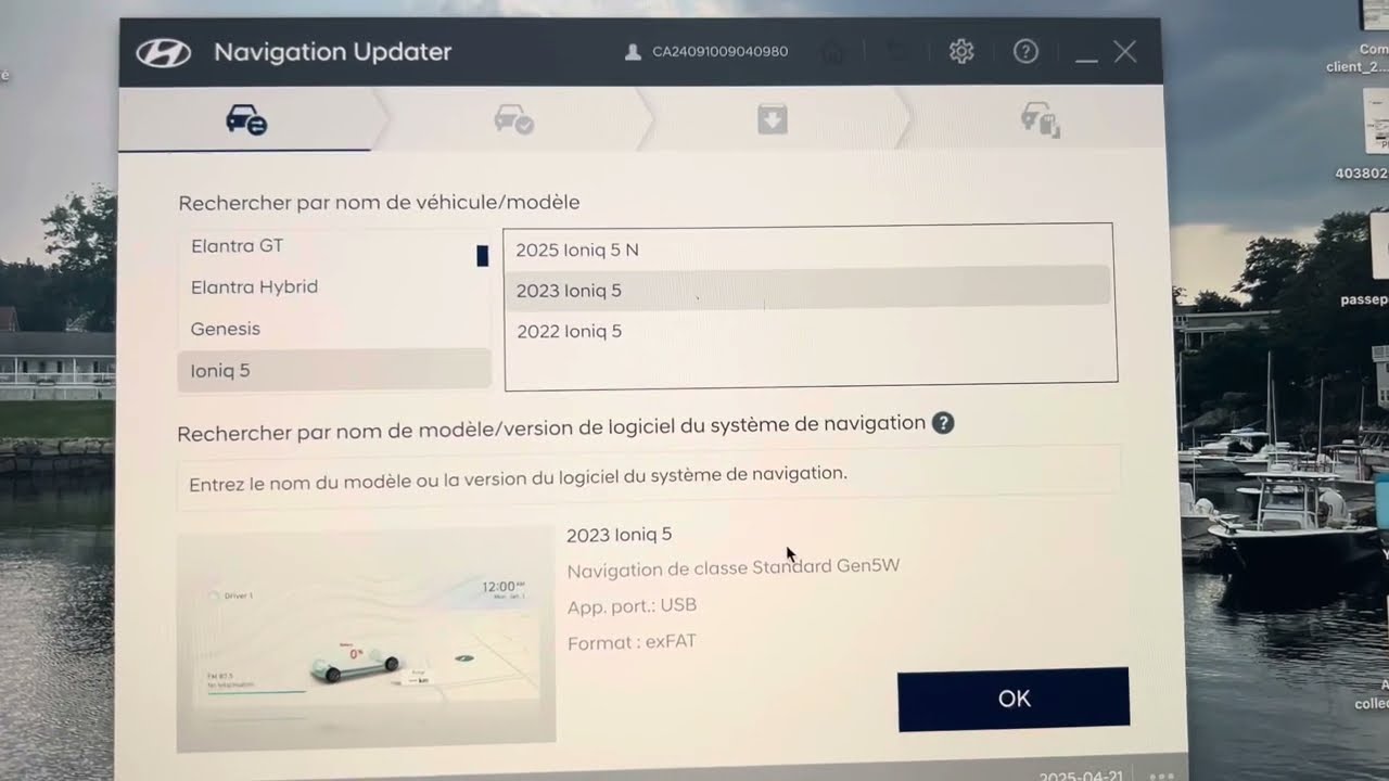Mise à jour navigation Hyundai Ioniq 5. Navigation update for Hyundai Ioniq 5.