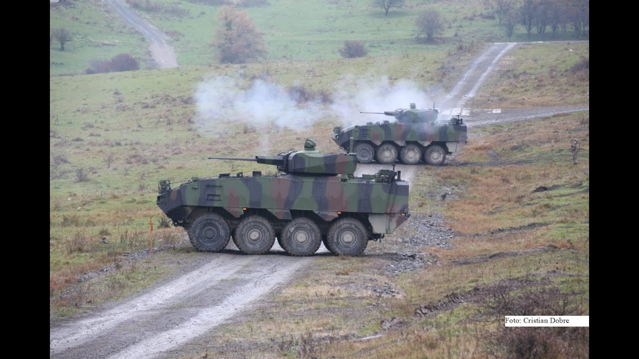 PIRANHA 5 trage rafale de foc în poligonul Cincu. Noile TBT 8x8 se dezlănțuie asupra țintelor. (I)