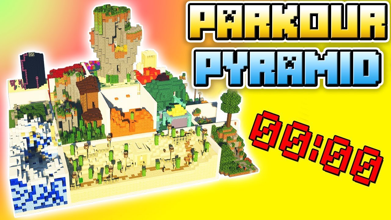 Minecraft: Pyramid Parkour | The Last Second FAIL!!