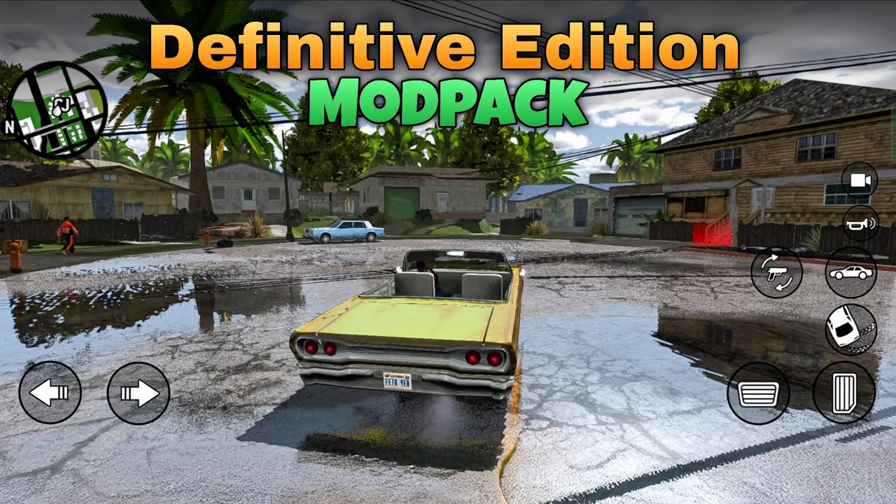 GTA SA Definitive Edition Modpack for Android 🔥 Realistic Graphics Update