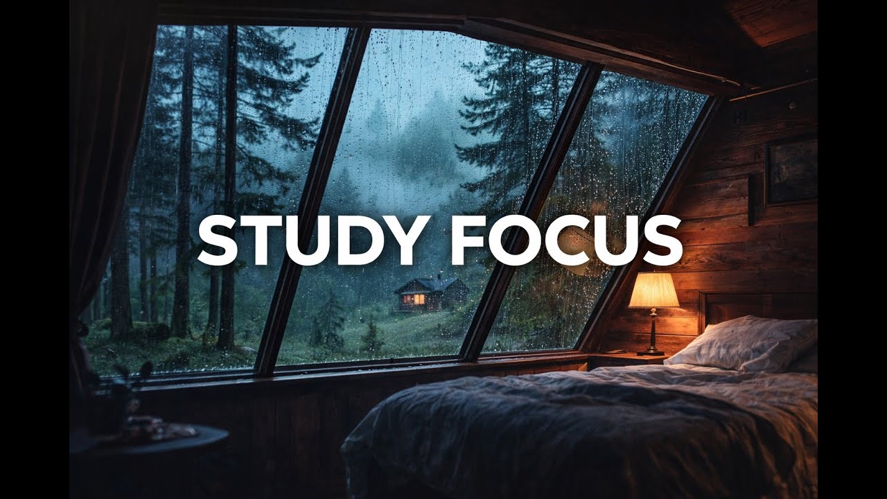 Rain Sounds for Studying & Concentration (No Music)