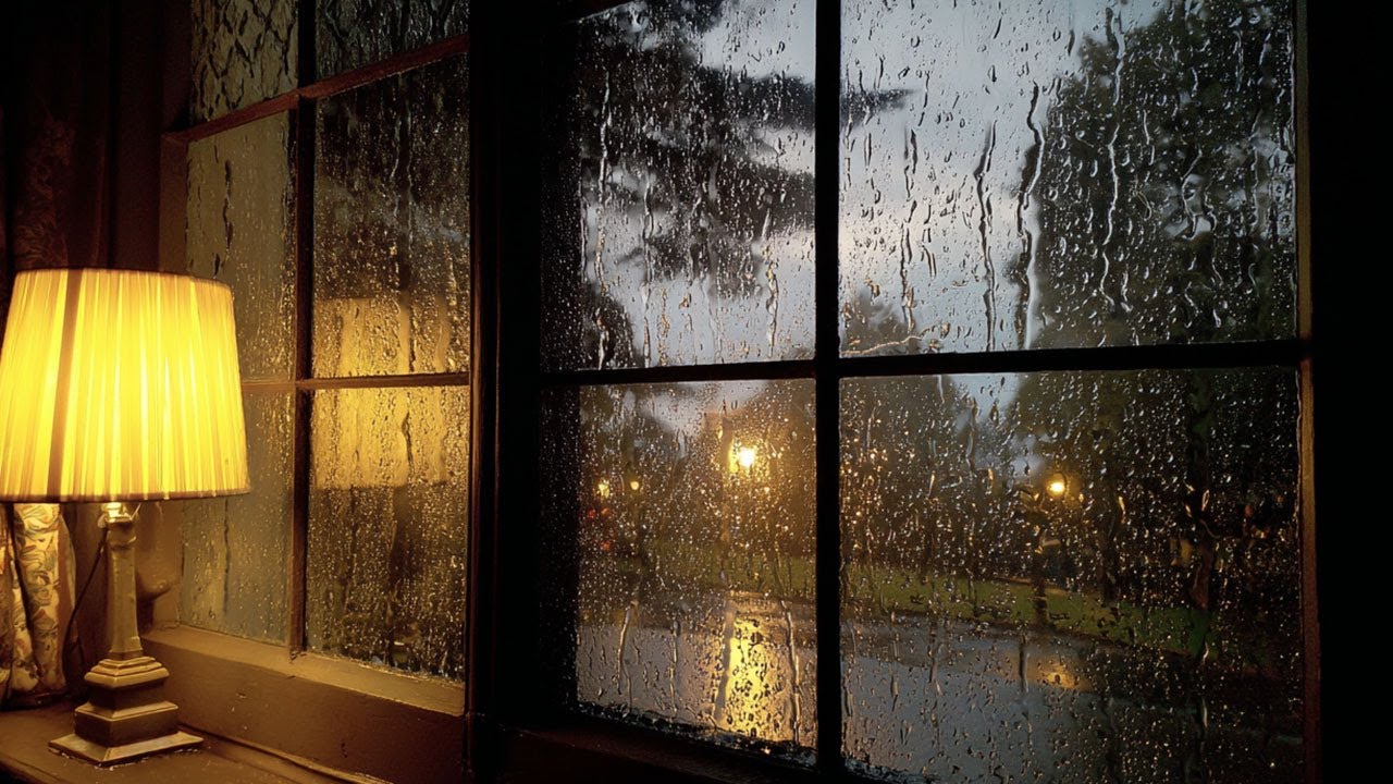 Rain on Window Ambience • Deep Sleep Rain Sounds for Relaxation 6 Hours