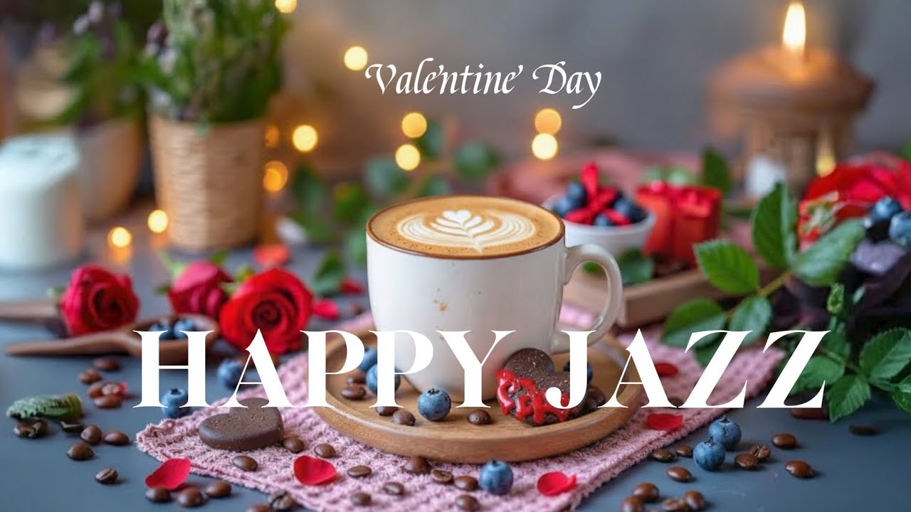 Happy February Jazz ☕ Feeling Relaxing Jazz Cafe Music & Bossa Nova Piano For Work, Study, Relax